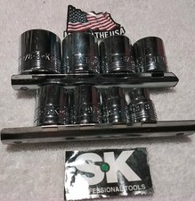8pc S-k Tool 38 Drive Socket Set Sae Usa 
