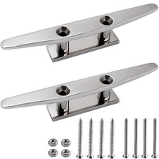 SHENGHUISS Boat Cleat 316 Stainless Steel Open Base Boat Dock Cleats with Fas...