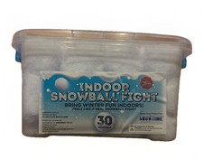 Indoor Snowball Fight 30 Soft Snowballs Snowtime The Original Fun Workshop NEW