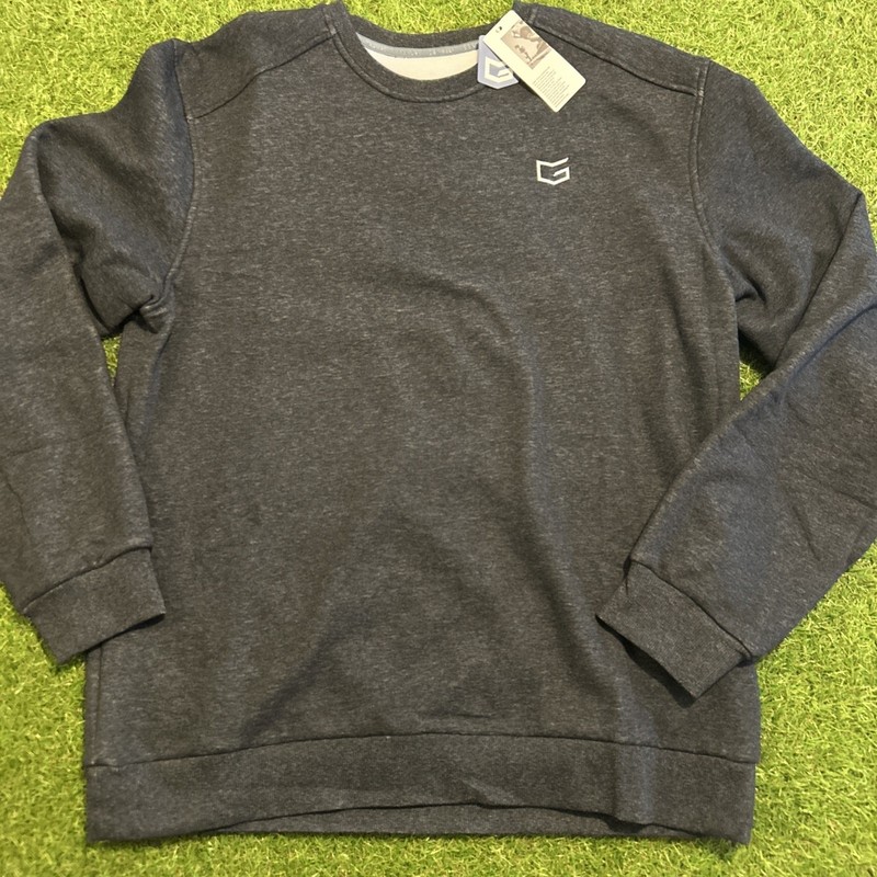 G Gradual Fleece Lined Pullover Crewneck Sweatshirt Sweater Dark Gray XL New