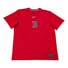 Nike Boston Red Sox Dri-FIT T Shirt Men's Medium Red MLB Authentic Baseball