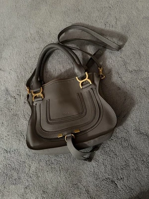 Chloé Marcie Schultertasche Mini Cashmere Grau Leder - Bild 1 von 4