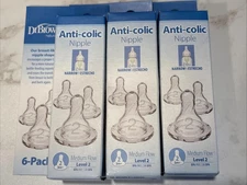 12-Dr Brown's Natural Flow Level 2, Narrow Baby Bottle Nipples , Medium, 3m+