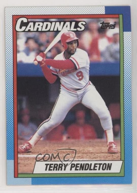 1990 Topps Terry Pendleton #725 0d36