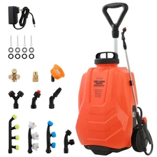 Battery Powered Backpack Sprayer 4.2 Gallon,Adjustable Wheeled Cart, 0-94 PSI...