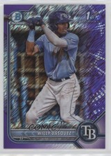 2022 Bowman Chrome Prospects Purple Shimmer Refractor 84/250 Willy Vasquez 0fz3