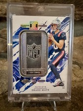 2024 Drake Maye RC Panini Impeccable NFL Shield Silver Bar /25 SS-DME Patriots
