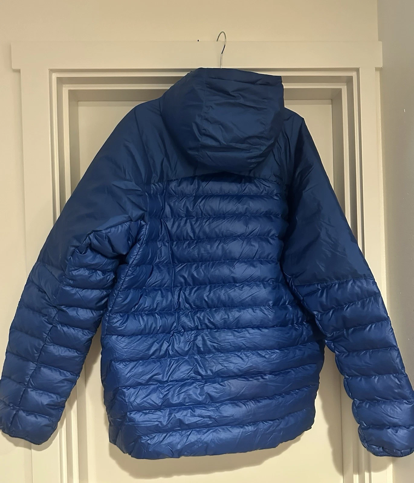 Outdoor Research Helium Down Hoodie Mens 3XL Blue 800 Fill Goose Down Puffer image 3