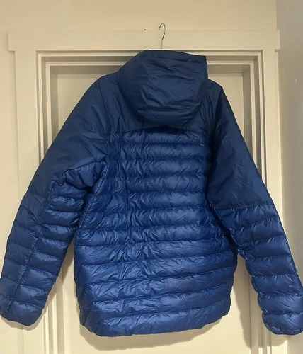 Outdoor Research Helium Down Hoodie Mens 3XL Blue 800 Fill Goose Down Puffer image 3