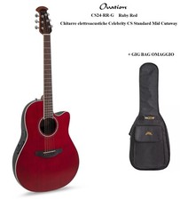 Ovation CS24-RR-G CELEBRITY STANDARD Traditional RUBY RED Chitarra Acustica +BAG