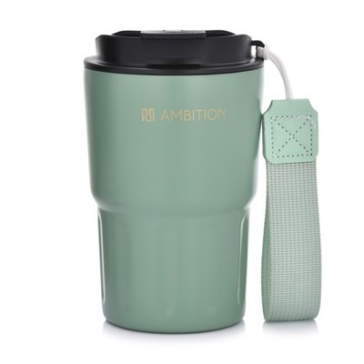 AMBITION Thermobecher Kaffeebecher Isolierbecher Coffee to Go  Fern 350 ml grün 