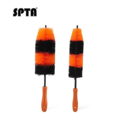 SPTA 1Pc Car Rim Wheel Cleaning Brush Long Car Tire Detailing Washing Tool