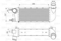 Valeo LadeluftküHler 818582 FüR Ford Fiat RU8 500 KA Tdci 312AXA1A Multijet