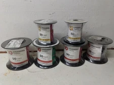 Southwire THHN Copper Wire 10 12 AWG Lot - Red, Green, Black, White 50 ft rolls