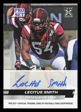 2022 Pro Set Draft Autographs #PSA-LS1 Lecitus Smith Virginia Tech Hokies Auto