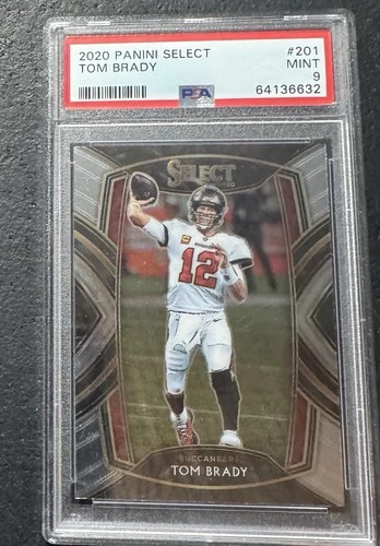 2020 Panini Select - Club Level Tom Brady #201 PSA 9 Tampa bay
