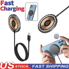 15W Magnetic Fast Wireless Charger Pad For Samsung Galaxy S25 S24 Ultra S23 S22 