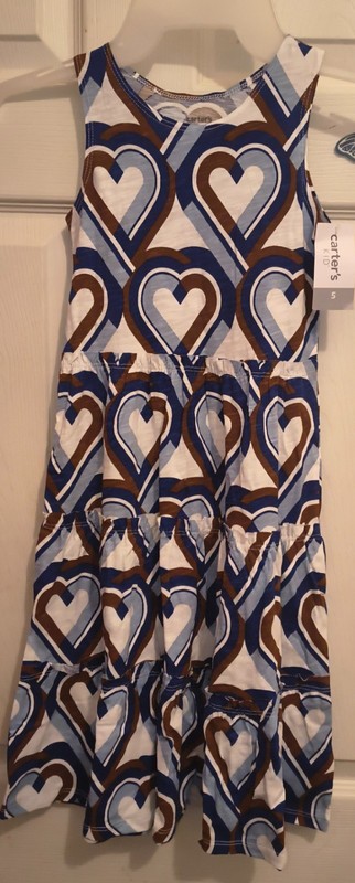 NEW WITH TAGS**Carter's heart tank dress SZ 5