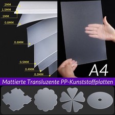Matowa płyta z tworzywa sztucznego PP półprzezroczysta folia przezroczysta A4 o grubości 0,3 mm ~ 2 mm płyta
