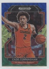 Cade Cunningham Prizm 2022 Prizm Blue Yellow Green #6