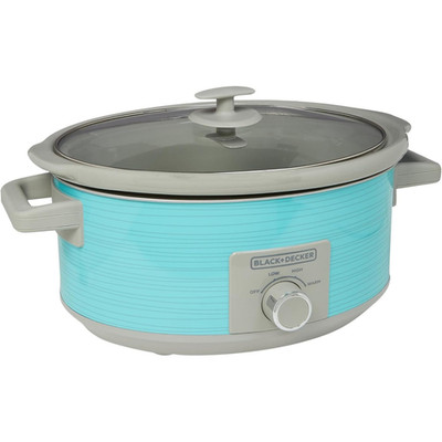 Black&Decker 7-Quart 3-Heat Settings Diswasher Safe Look Slow Cooker -Teal (NEW)