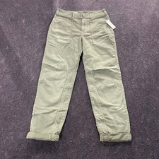PILCRO The Wanderer Mid-Rise Relaxed-Leg Pants Women's Size 26 Moss