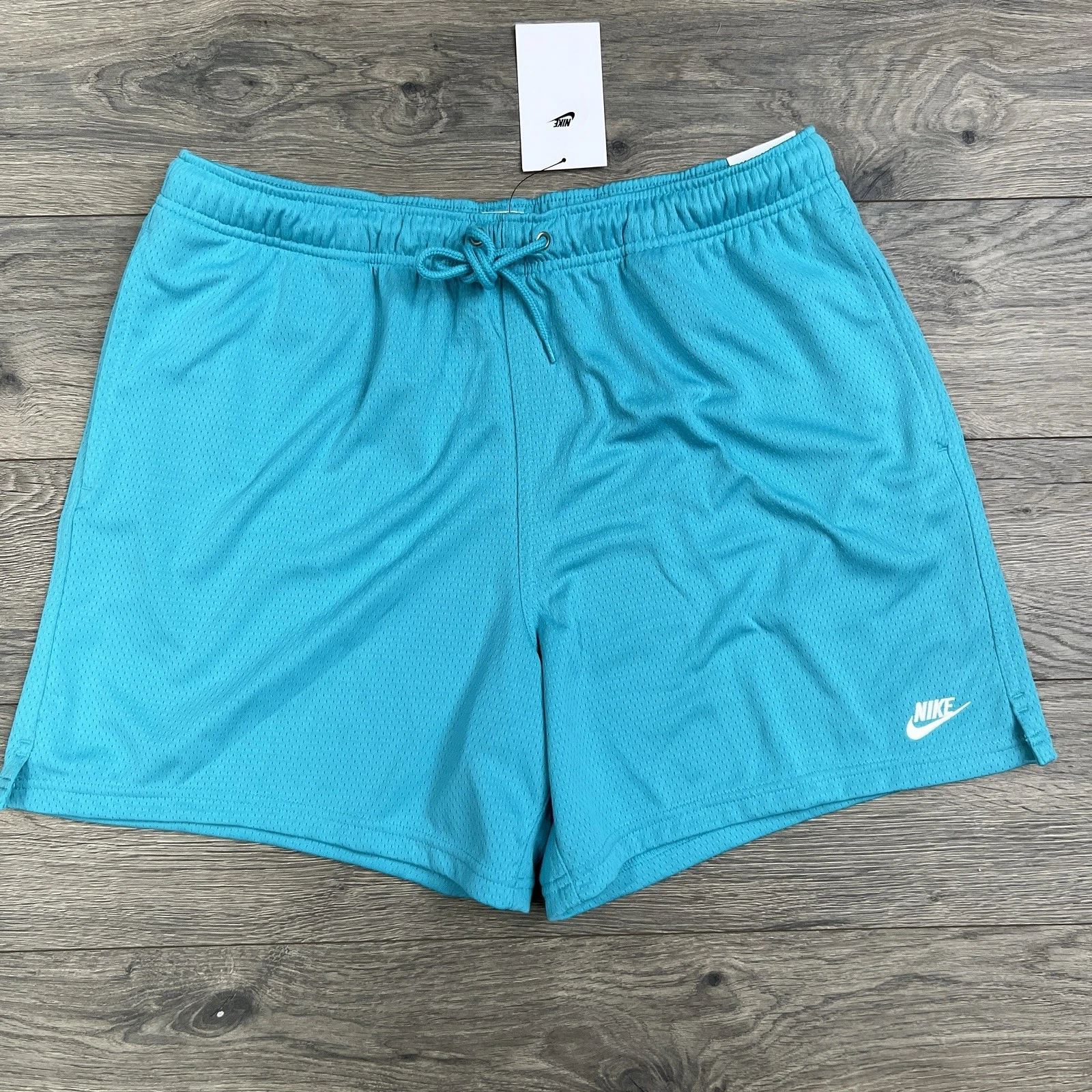 Nike Flow Shorts Size Large Mens Blue Club Mesh Futura $55