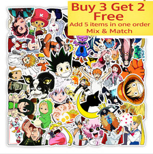 50pc Waterproof Vinyl Stickers Japan Anime Luggage Phone Laptop Water Bottle Car