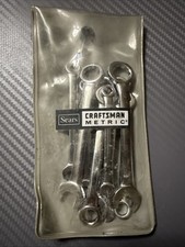 Vintage Sears Craftsman 43443 Combination Metric Ignition Wrench Set 10 Pc. Usa