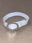 Vintage Barbie Doll Clone Hong Kong 1960's Fashion White Vinyl Belt Accessories
