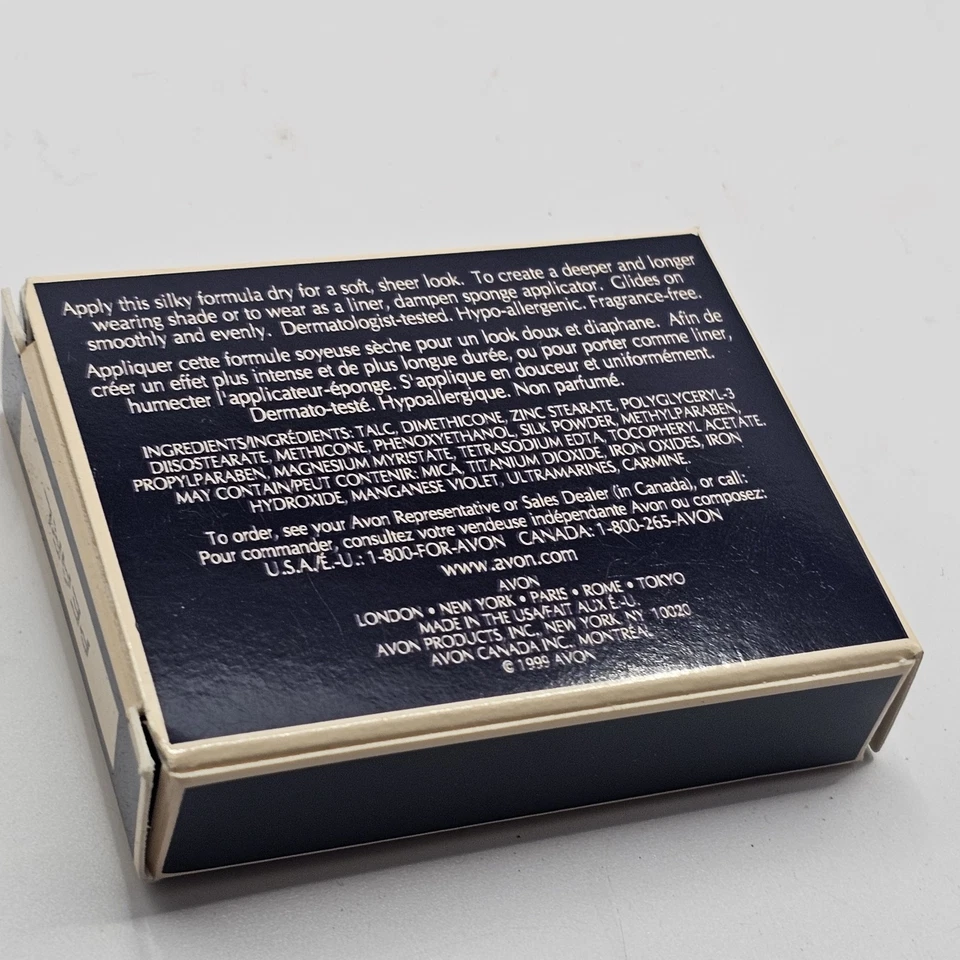 Sombra de ojos seca húmeda Avon Duplicity Pearl .11 oz.  Nuevo de Lote Antiguo con Caja 1999 Foto 3 de 3