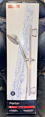 Delta Porter 3-Spray Wall Bar Hand Shower System Chrome 75806 - Brand New