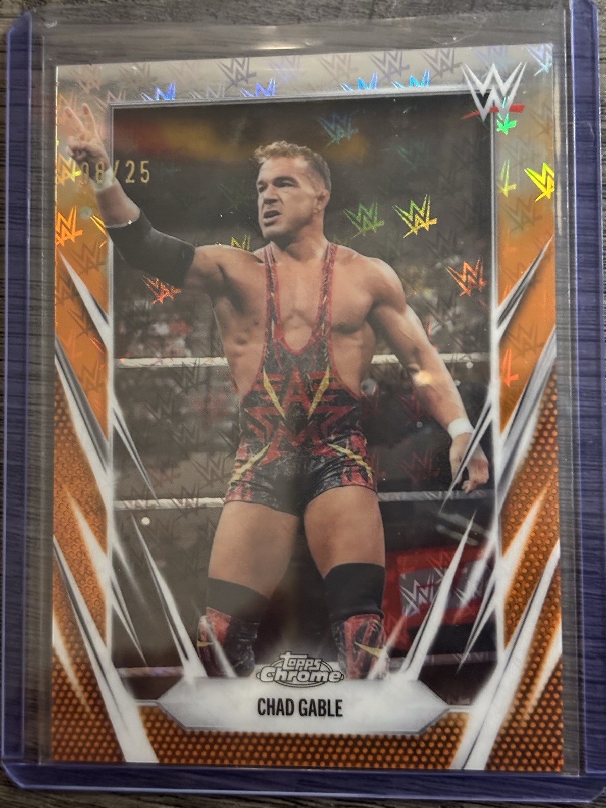 2026 WWE Topps Chrome Orange Logofractor Chad Gable  /25