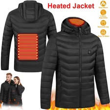 Heat Jacket Vest 3 Heating Gear Adjustable USB Heated Vest Warm Heat Coat Vest