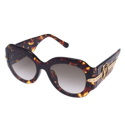 LOUIS VUITTON Paris Texas Sunglasses Z1133E Dark Tortoise LV Circle from JP