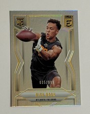 2025 Donruss Elite Nick Nash Rookie Silver /999 Card #180 Atlanta Falcons. rookie card picture