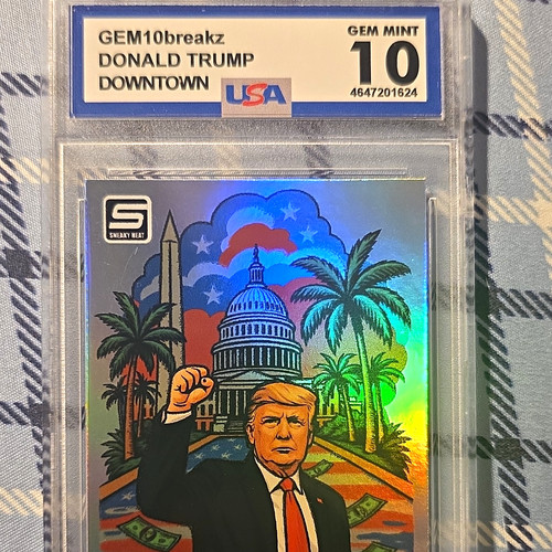 GEM10breakz Donald Trump Downtown 2024 Non-Sport Trading Card #4546 Graded