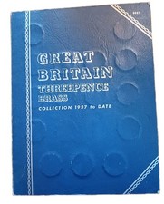 Whitman Folder Brass Threepence 1937-DATE. Complete Inc 1946 & 1949