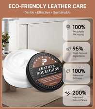 Leather Conditioner 2 Pack All-In-One Care Treatment Couch Sofa Furniture Purses