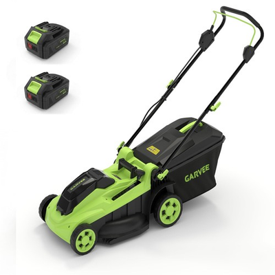 #ad Cordless Lawn Mower 17quot; Battery Powered Electric Push Mower 2x20V 4.0Ah Battery $160.54
