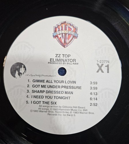 ZZ Top "Eliminator" Vinyl Album LP 1983 - Picture 4 of 5