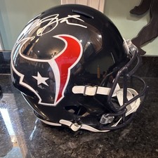 Houston Texans Autographed Arian Foster replica helmet