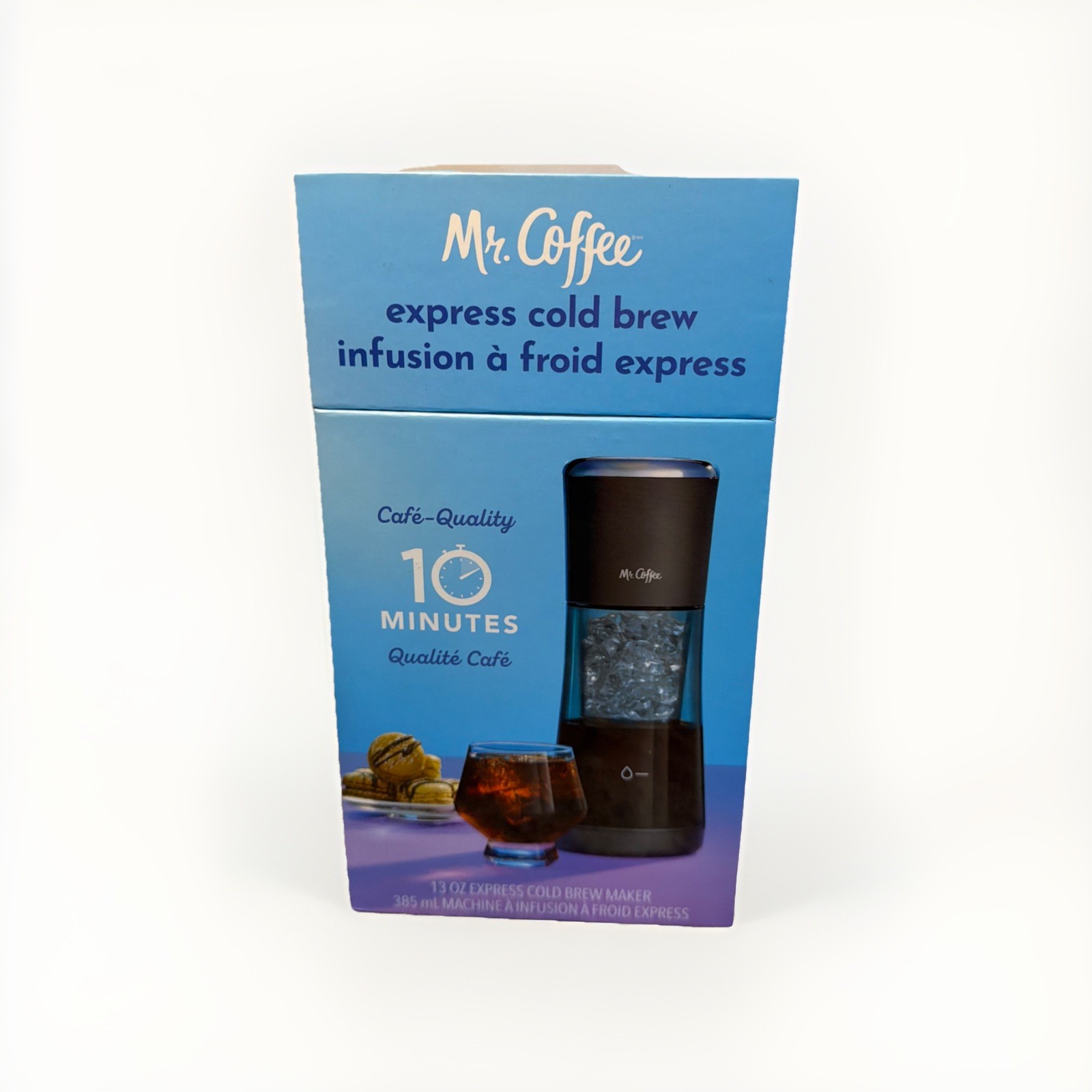 Mr. Coffee Express Cold Brew 10 Minutes Detachable Carafe USB Chargeable New