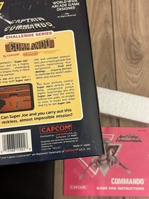 Commando (Nintendo NES, 1986) 5-Screw w/ Hangtab CIB Complete Tested Works