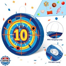 Sotiff Dart Piñata Large Dart Theme Battle Piñata Set Bullseye Piñata with St...