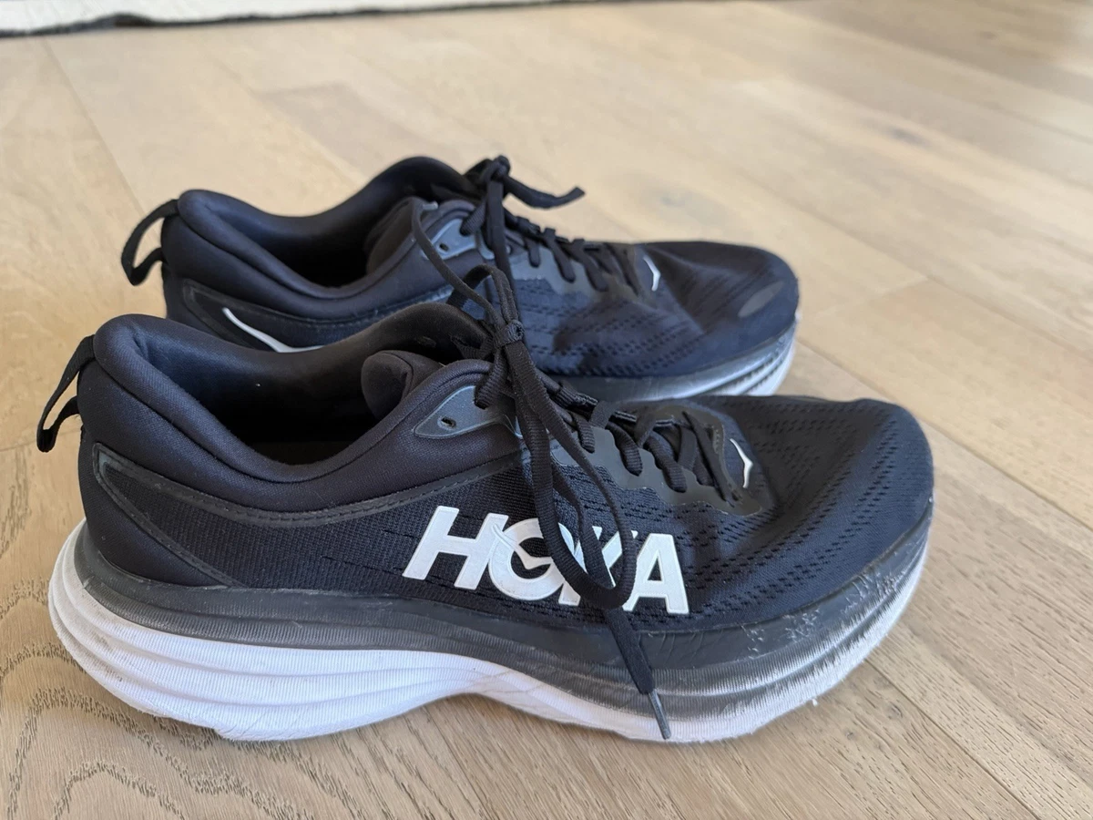 Hoka One One HOKA Bondi 8 2E Wide Black White for sale | eBay