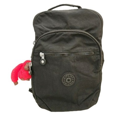 Kipling BP4366 Seoul Go S Small Backpack Black Tonal w/ Red Monkey Keychain NEW 