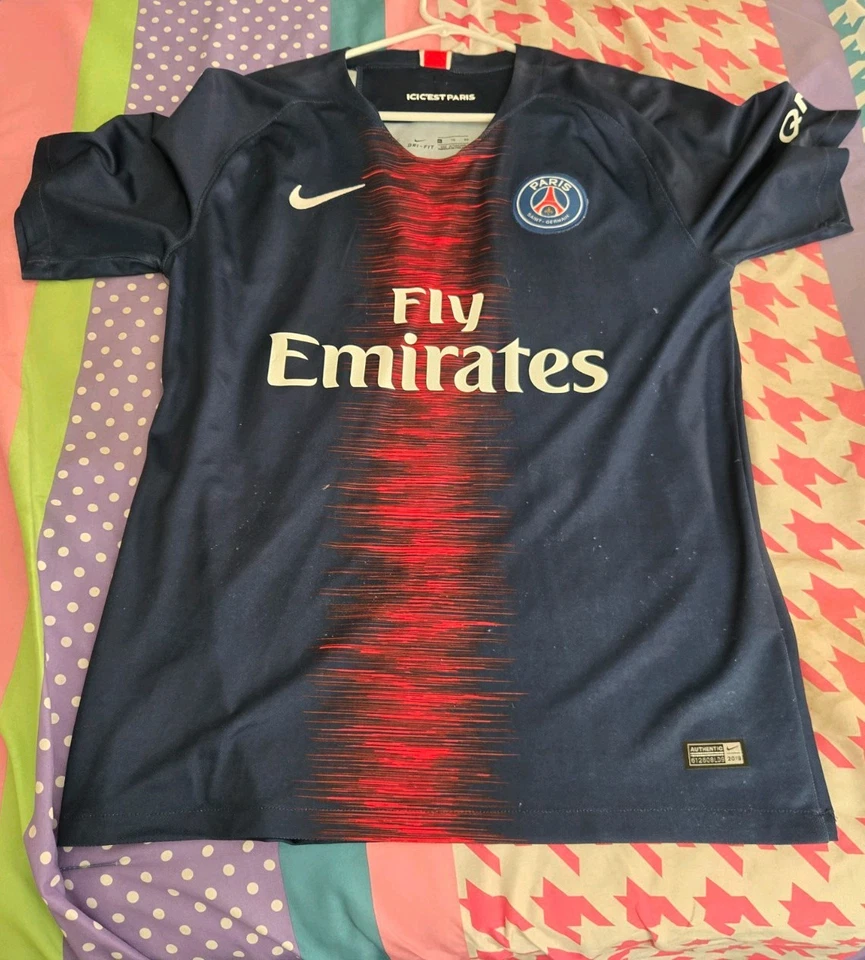 Camiseta Nike PSG Mbappé #7 2018/19 auténtica local XL Paris Saint Germain Foto 2 de 4