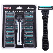 Männer Rasierer Mehrfach-Klingenköpfe Wiederverwendbar Multi-Head Rasiergerät