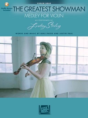 The Greatest Showman Medley for Violin Lindsey Stirling Sheet Music Book & Audio